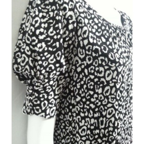 JOIE Angeni Leopard Print Puff Sleeve Dress XS - Picture 4 of 7